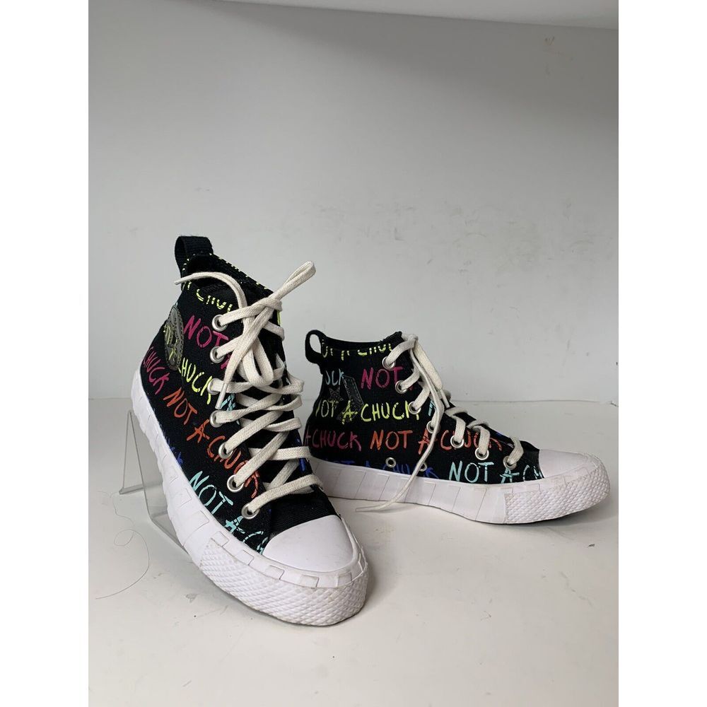 Converse New Not A Chuck Kids Size‎ 5 Black High Top Lace-Up Shoes 273166C